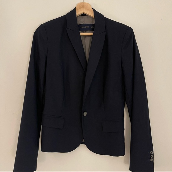 Zara navy blazer - Picture 2 of 6